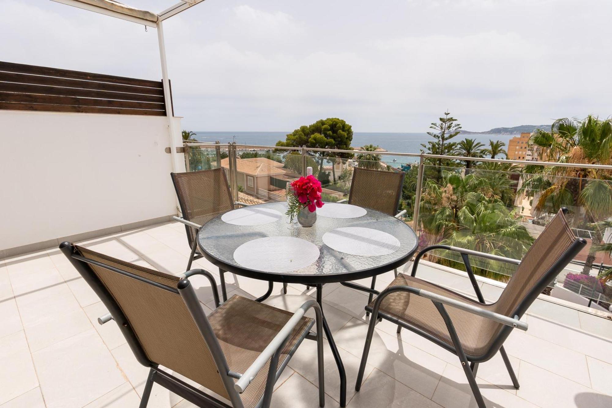 Javea Port Townhouse With Amazing Sea Views & Communal Pool Villa Exterior foto